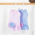 thumbnail image 2 of Sijiali Pet Clothes Plaid Pattern Cosplay Breathable Pet Princess Dress for Medium Dogs, 2 of 10