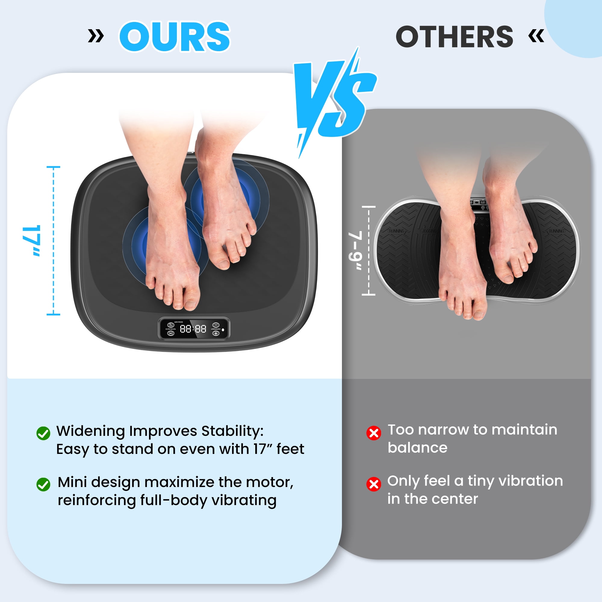 CoolHut Vibration Plate Exercise Machine, Full Body Fitness Platform,  Therapeutic Shaker for Weight Loss and Metabolism