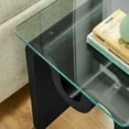thumbnail image 4 of Modway Ondine Glass Top Side Table in Black, 4 of 9