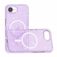 thumbnail image 4 of KOMI for iPhone 16e Case Set, 1 Tempered-Glass Screen Protector, Military-Grade Protection, Yellowing and Scratch Resistant MagSafe Phone Case, Purple Glitter Magnetic, 4 of 5