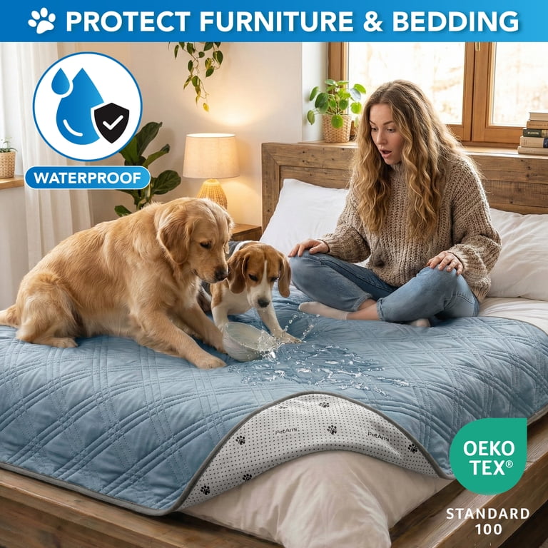 PetAmi Waterproof Cooling Mat, 40x60 Inch Blue photo 3