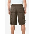 thumbnail image 2 of Boulder Creek By Kingsize Men's Big & Tall  12" Side-Elastic Stacked Cargo Pocket Shorts, 2 of 6