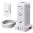 thumbnail image 1 of Power Strip SMALLRT Tower con 12 tomas de corriente alterna USB y cable de 6.5 pies, 1 of 8