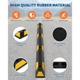 thumbnail image 3 of 2Pcs Reflective Rubber Parking Curb, Wear-resistant Wheel Stopper for Garage & Lot, 3 of 7