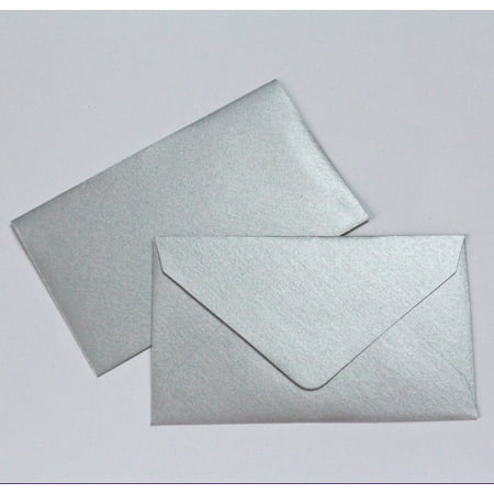 1899 Silver Certificate - Wedding Favor Envelopes Mini Envelopes for $1 State Lottery Tickets Gift Cards - Qty 25 - Metallic Silver- 2.5