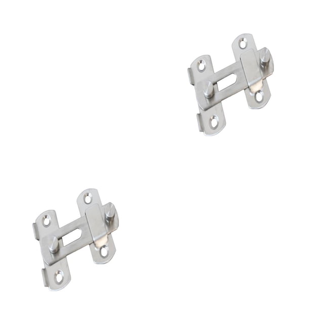 Pestillo de captura de acero inoxidable, puerta corredera antirrobo, ventana, armario, perno de Metal, cerradura deslizante como se muestra en las imágenes 70x50x18mm, como se muestra 2piezas Scienceny CBP103312
