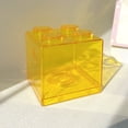 thumbnail image 3 of Visland Coin Bank Transparent Visible Easy to Use Kids Building Block Design Money Saving Box for Gifts, 3 of 6