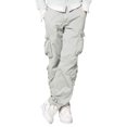 thumbnail image 1 of Pantalones cargo Match Wild para hombre, color gris claro, talla 30, 1 of 7