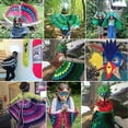thumbnail image 2 of Disfraz de ala de pájaros para Halloween, juego de rol, recuerdos de fiesta, chal para festival, vestido rave para niños, 2 of 5