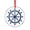 Pattern-5, variant on Xmas Ornament Oil Painting of A Small Blue And White Rowboat Christmas Ornaments Crystal Hanging Ocean Sea Sailing Boat Unique Gift Idea