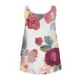 thumbnail image 5 of ICHUANYI Clearance Women's Sleeveless Summer Casual Round Neck Printing Sleeveless Vest Tops Blouse(Red, S) ICHUANYI WER2023081015468, 5 of 5