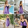 thumbnail image 6 of INGEAR Women’s Boho Romper Dress, Lightweight Jumpsuit for Summer, Purple, S/M, 6 of 8