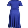thumbnail image 4 of Robe Longue à Col en V pour Femmes, Formelle, Cocktail, Soirée, Grande Taille, 4 of 4