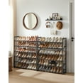 thumbnail image 5 of 12-Tiers Adjustable Shoe Organizer, Black, Holds up to 60 Pairs of Shoes, 5 of 10