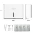 thumbnail image 4 of BEZADI 1-Compartment Wall-Mounted Paper Holder & Dispenser, White, 1 Pack, 4 of 5