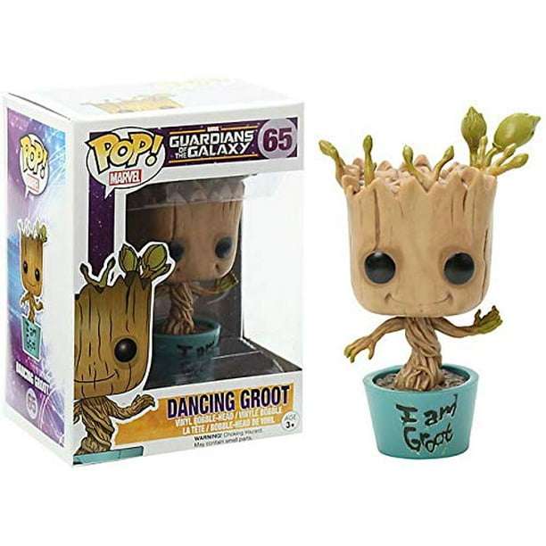 Une figurine du bébé Groot qui danse dans la collection Pop! Marvel de  Funko