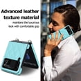 thumbnail image 6 of Dteck Slim Case for Samsung Galaxy Z Flip 4 with Wrist Strap Bracelet Silk Scarf for Women Girls, Anti-Fall Shockproof Protective Cover for Galaxy Z Flip4 5G,Green, 6 of 6