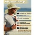 thumbnail image 5 of Sun Blocker Adventure hat UPF 50+ rated Outdoor hat Wide brim with Back flap, 5 of 6