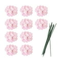thumbnail image 1 of Artificial Plant Bouquet Hydrangea Heads Fake Decorations Rose 10 Branches Silk Cloth Unique Red Gorgeous Wedding Flower, 1 of 12
