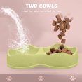 thumbnail image 3 of 2 pcs Plastic Bowls Kitten Home Waterer for Pet Shop Puppy Drinking Double and Bowl Dog Water And Small Cats Food - type:style6, 3 of 5