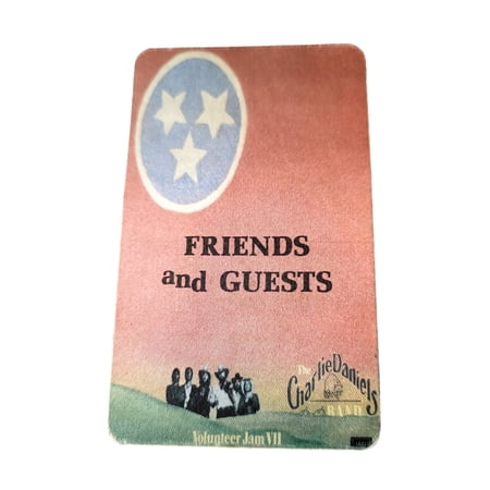 The Charlie Daniels Band Volunteer Jam VII Tour 1981 Backstage Pass OTTO