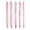 Pink, variant on 5 Count Blue Transparent Pastel Gel Ink Pens Set 0.5mm Fine Point Retractable Black Ink Click Gel Pens Aesthetic Journaling Writing Pens Nurse Office Supplies