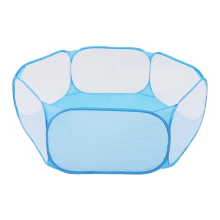 Riousery Small Animals Tent Foldable Breathable Interactive Easy Access Portable Small Pet Playpen, Blue, 20 inches / 50.8 cm