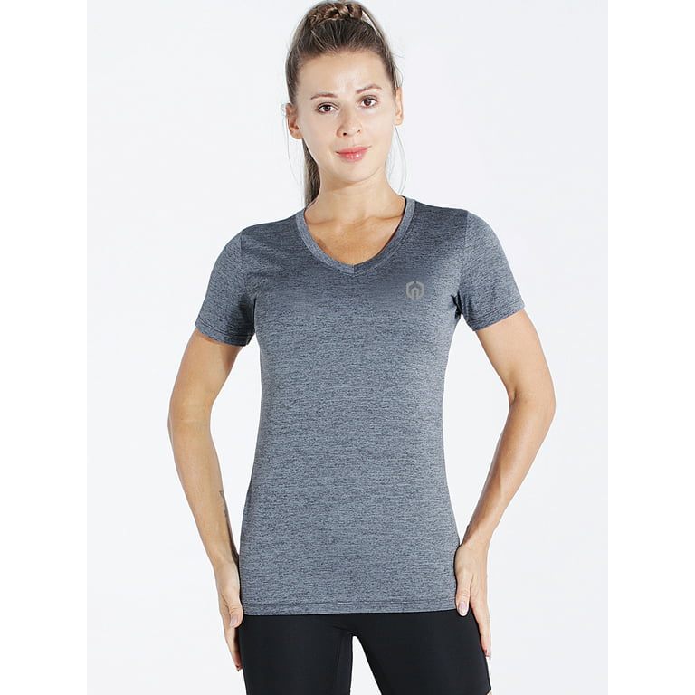 NELEUS Women's Compression Workout Athletic Shirt Yoga Tight Tops
