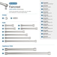 thumbnail image 7 of Amerock Faircrest 18 inch (457mm) Center-to-Center Polished Nickel Appliance Pull, 7 of 7