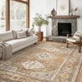 thumbnail image 1 of vfytbgnhj 8X10 Area Rugs for Living Room Bedroom Dining Room  Machine Washable Rug Floor Cover  Print Vintage Aesthetic Carpet  Low Pile Area Rug with Non Slip Rubber Backing  Blue, 1 of 7