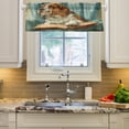 thumbnail image 3 of Beagle Dog Read Book on Chair Valance Curtains Rod Pocket for Kitchen Living Room Windows Farmhouse Decor 54x18, 3 of 6