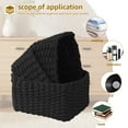 thumbnail image 4 of 3 Pcs Storage Baskets Grass Woven Storage Basket Decorative Woven Baskets for Storage Multifunctional Toy Basket for Nursery Living Room Laundry Room Bedroom, 4 of 10