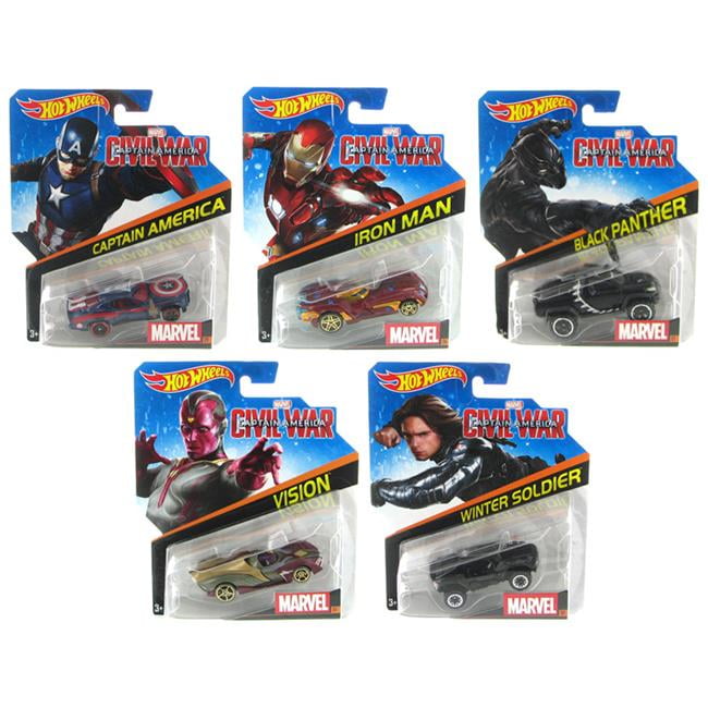 Night Shifter Mattel Hot Wheels Avengers Modell-Autos 7er Set mit Special-Card 