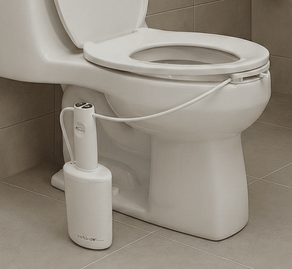 The Traveler by PortaBidets – Portable Rechargeable Travel Bidet | Mounts to Any Toilet | Compact Hygiene Kit for Hotels, Cruises & Gifts for Travelers