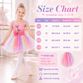 thumbnail image 7 of Aideaone Toddler Girls Ballet Leotard with Tutu Skirt Ruffle Sleeve Dance Costume Ages 3-7, 7 of 7