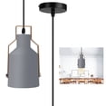 thumbnail image 2 of Modern E27 LED Pendant Light, Gray Ceiling Lamp for Bar, Balcony, and Kitchen - 110-240V, 2 of 8