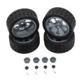 thumbnail image 1 of Bunblic RC Wheel Rims Rubber Tires Kit Replacement M3 Wheel Nut for 144001 1:12 1:18 Gray, 1 of 8