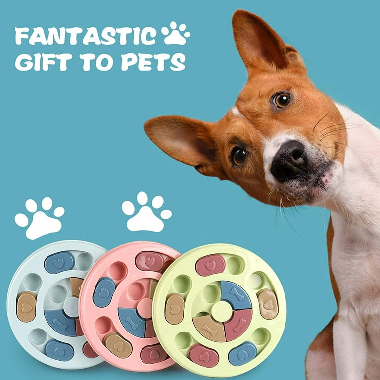 Potaroma Dog Puzzle Toy 2 Levels, Slow Feeder, Dog Food Treat Feeding Toys  for IQ Training, Dog Entertainment Toys for All Breeds 4.2 Inch Height