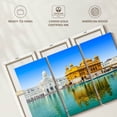 thumbnail image 6 of Elephant Stock Reflection Of The Golden Temple Wall Art - Horizontal Multi Panel Canvas - Living Room Wall Decor - Places Multi Panel - Blue And Yellow Decor - 38" x 24", 6 of 8