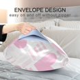 thumbnail image 4 of Yayeee Pillowcase Queen Size Set of 2 Satin Wrinkle Resistant Pillow Case, Geometric Love, 4 of 8