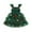 E-421Green, variant on FAOWME Big Child Girls Christmas Dress Fly Sleeve Star Print Mesh Comfortable Fashion Tutu Dresses For Holiday Party Green 18-24 Months
