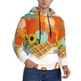 thumbnail image 2 of Uemuo Hello Fall Farm Truck Pattern Men's Hoodie - Casual Pullover Hoodie with Kangaroo Pocket, Stylish Hooded Sweatshirt for Everyday Wear-3X-Large, 2 of 7