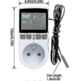 thumbnail image 2 of 2024,digital / Heating Cooling Thermostat Socket Lcd Temperature Controller, 230v For Greenhouse Farm Temperature Controller/terrarium Thermostat, 2 of 5