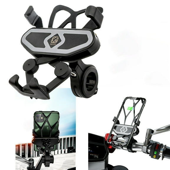 Bike Bicycle Motorcycle ATV Scooter Moped Cell Phone Holder Mount Bracket