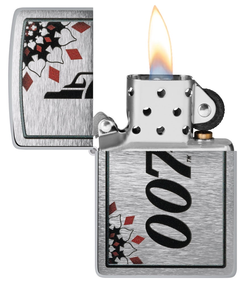 Zippo James Bond Brushed Chrome Pocket Lighter