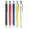 thumbnail image 4 of qifei Alloy Multifunction Gel Ink Pen Roller Ball metric imperial scales ruler level, 4 of 10