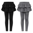thumbnail image 1 of Leggings HoeVou para niñas pequeñas con falda, uniforme escolar de 2 a 14 años, 1 of 6
