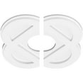 thumbnail image 2 of 16"OD x 5"ID x 6 1/4"C x 1"P Charlotte Architectural Grade PVC Contemporary Ceiling Medallion, Two Piece, 2 of 11