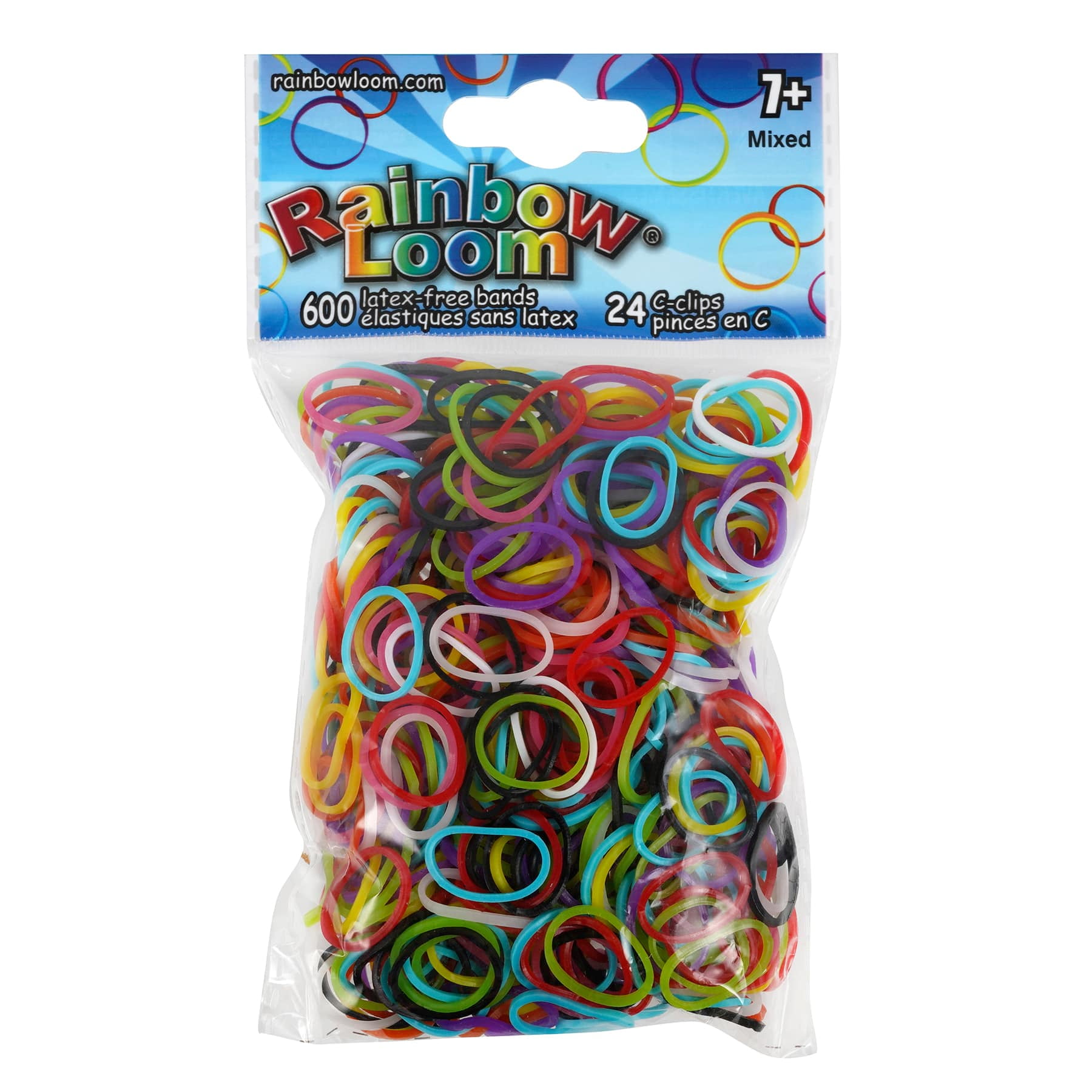 Rainbow Loom Multicolor Refill Bands, 12 Pack