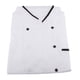 thumbnail image 5 of Chaqueta de chef unisex de manga corta, color blanco Blanca m, 5 of 9